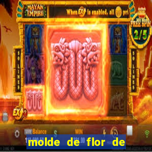 molde de flor de eva grande para imprimir